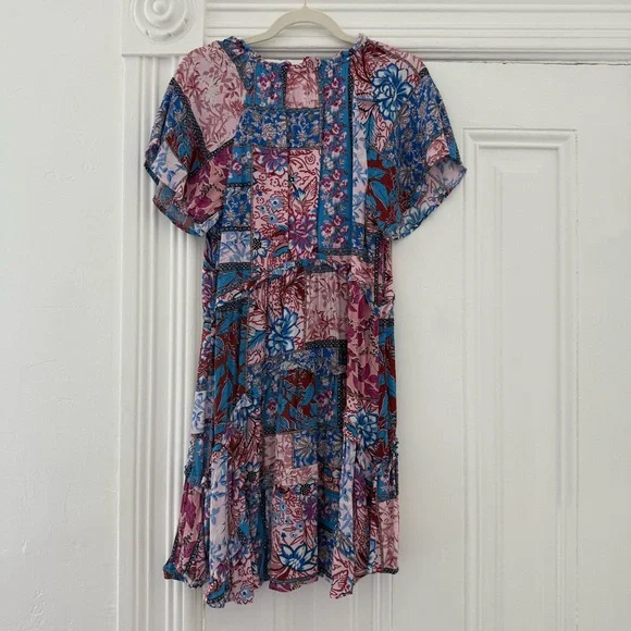 Anthropologie Multicolor Robin Tiered Mini Dress - Picture 5 of 10